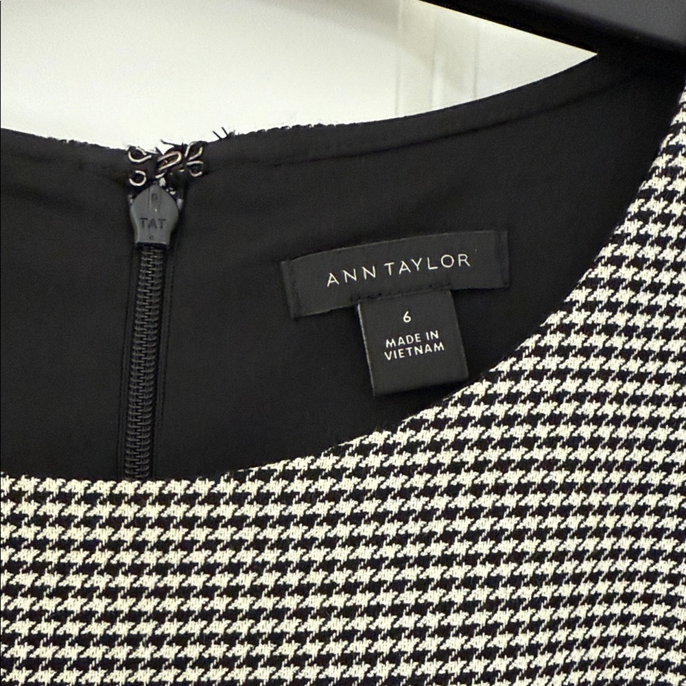 Ann Taylor Gray Midi Dress with Belt - Picture 2 of 4